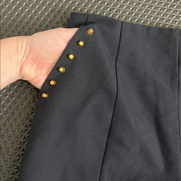 Ina Navy Stud Shorts - Picture 4 of 11